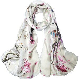 Mulberry Silk Scarf Women Large Shawl Head Neck Wrap Gift Pack